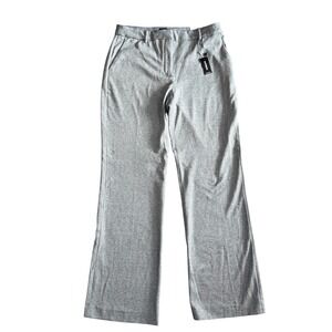EXPRESS Women's Grey High Rise Trouser Pants Wide Leg Size 12R‎ New With Tags